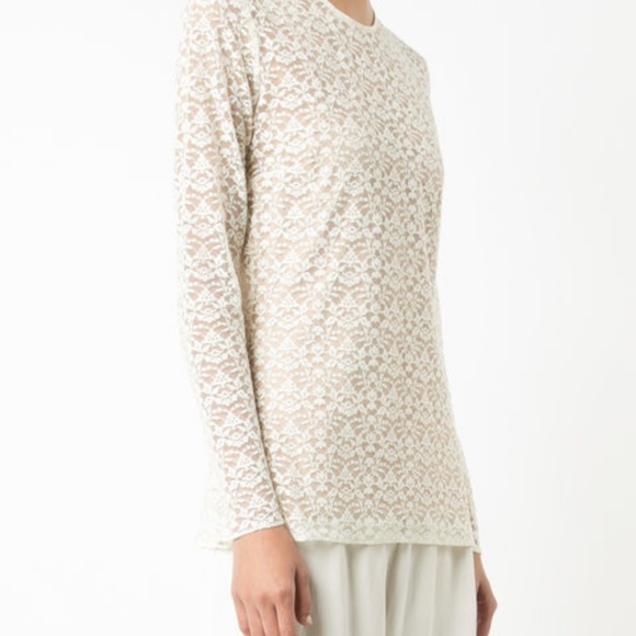 Stella McCartney Long Sleeve Lace Top SMALL - Picture 7 of 8